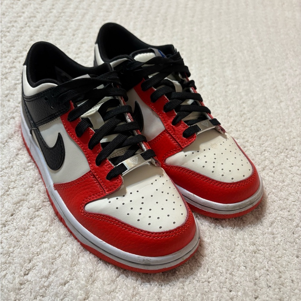 Nike Dunks White/Black/Red - W8 / M6.5 – Original Box Included